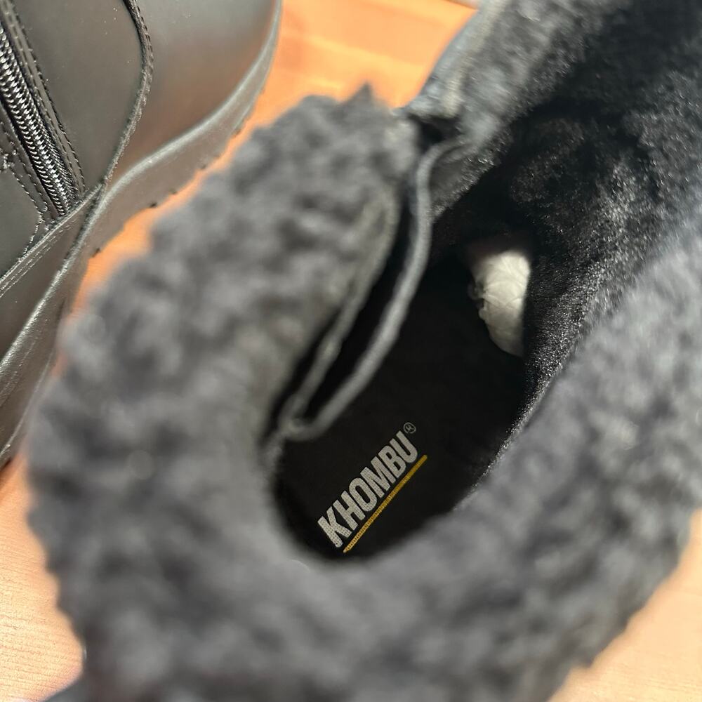 Khombu Women's Sarah Water Repellent Ankle Boots Black Size 9 - Picture 7 of 8